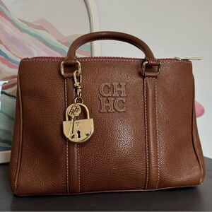 Carolina Herrera Brown Crossbody Bag